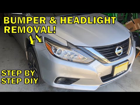 2016-2018 Nissan Altima Front Bumper & Headlight Removal
