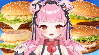 【実写/カメラ有り】初見/ロム歓迎♡マックの新作…？『ご当地マック』食べ比べ辛口レビュー🔥！！！！ #雑談【百々牙こよい/新人VTuber】