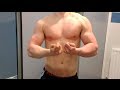 18 Year Old Bodybuilder Post Workout Arm Flexing