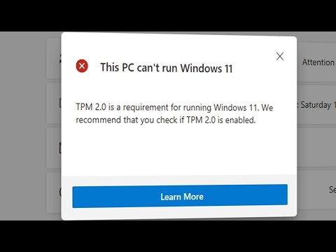 How To Fix "This PC can't run Windows 11"