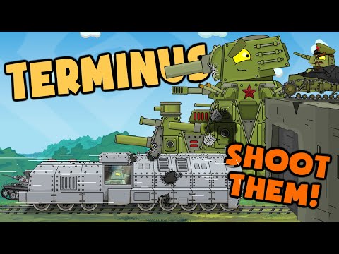 Stolen Armored train - Next stop is “Soviet Fortress” - Cartoons about tank