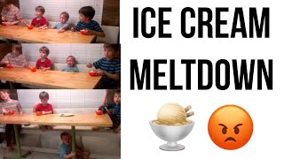 Ice Cream Melt Down - Toddler Temper Tantrum
