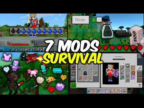 TOP 7 BEST MODS FOR SURVIVAL IN MINECRAFT PE 1.20 - mods for minecraft pe 1.20