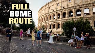 ROME FULL ROUTE in 4K 🇮🇹 Colosseum to Vatican via Trevi & Pantheon | Walking Tou