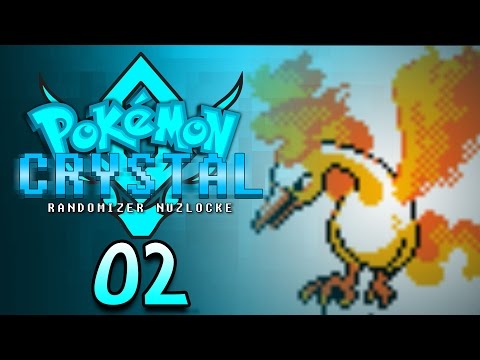 Pokemon Crystal Randomizer Nuzlocke w/ GrimMarowak - Ep. 2 - "Mean Moltres is Mean!!!"