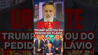 OLHA O PEDIDO QUE FLÁVIO FEZ A TRUMP! #noticia #bolsonaro
