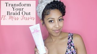 How To: Transform Your Braid Out in 5minutes! ft. Miss Jessie | Lovely Liv