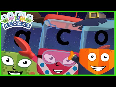 Spooky Spelling | Halloween Words | Learn to Read | @Alphablocks