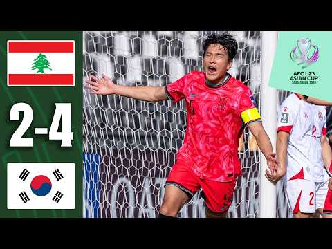 Korea Republic fight back twice! | Lebanon - Korea Republic | Highlights | AFC U23 Asian Cup™