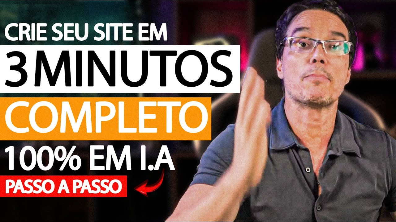 COMO CRIAR UM SITE COMPLETO EM 3 MINUTOS, 100% COM I.A, JÁ GANHANDO DINHEIRO [PASSO A PASSO]