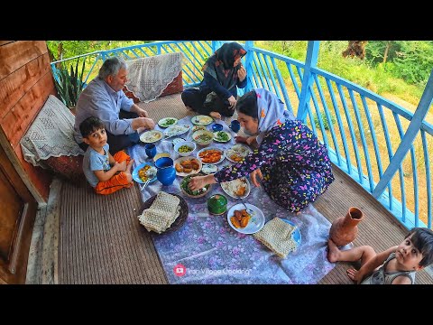 Traditional Persian Village Lunch | Potato Patties & Family Time | کوکوی سیب زمینی