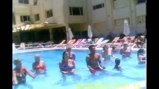 preview picture of video 'Hotel Karawan, Sousse, Tunisia (aquagym animation part 1) فندق كروان سوسة تونس'
