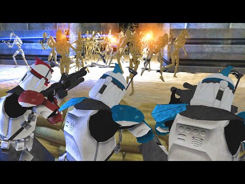 10 ARC Troopers VS 1,000 Battle Droids - Men of War: Star Wars Mod Battle Simulator