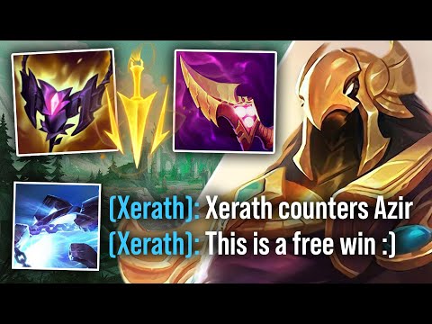 This guy tried to counter pick me with Xerath mid... so I had to teach him a lesson