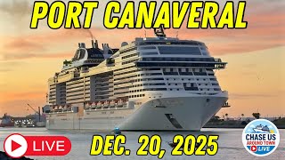 🔴 LIVE: Watching 6 Cruise Ships Leaving Port Canaveral LIVE! (Dec. 20, 2025)