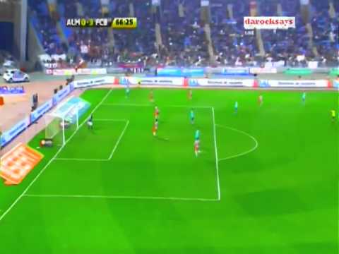 Ibrahim Afellay's first goal for Barca against Almeria (2.2.2011)