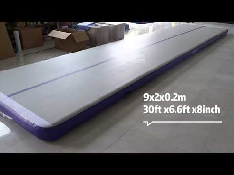 Inflatable air gymnastics mat/AIR TRACK for cheerleading, tumbling and gymnastics