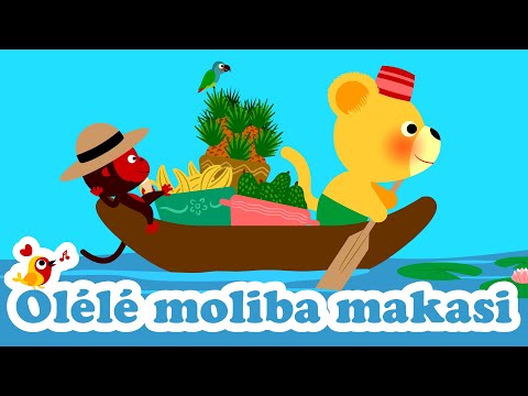 Olélé moliba makasi 🌴🌴🌴 Petite comptine africaine traduite en français avec paroles pour les bébés