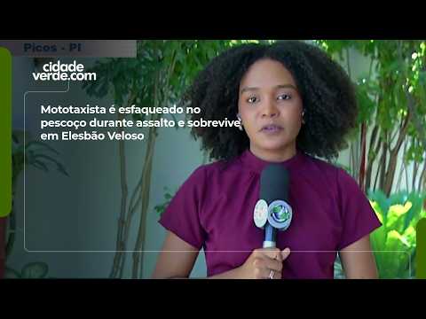Mototaxista é esfaqueado no pescoço durante assalto e sobrevive em Elesbão Veloso