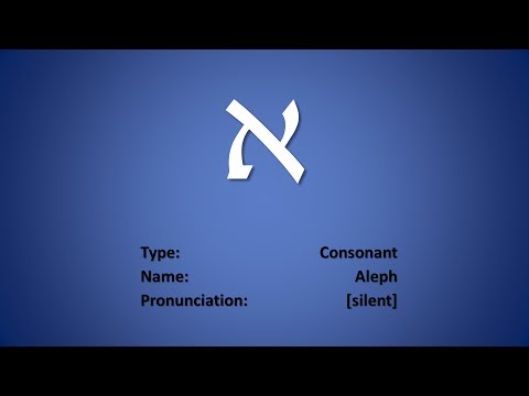Lecture #2: Learn to Read Biblical Hebrew - Aleph and Beyt