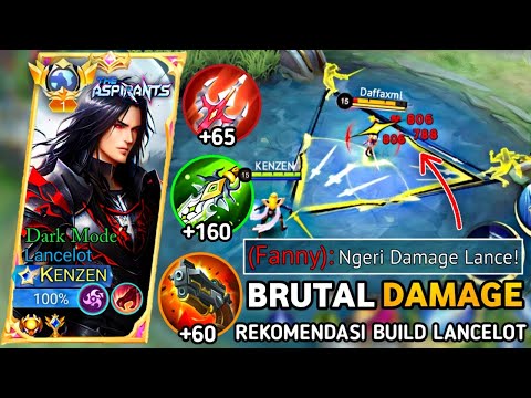 TOP GLOBAL LANCELOT SUPER AGGRESSIVE GAMEPLAY ‼️ BEST BUILD & EMBLEM LANCELOT 2023 🔥 ~ MLBB