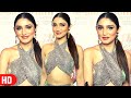 Uff ये बंदी Donal Bisht Looks H0T In Silver Grey Navel Outfit At Empower Business Icon A