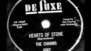 Charms - Hearts Of Stone, 1954 Deluxe 78 record.