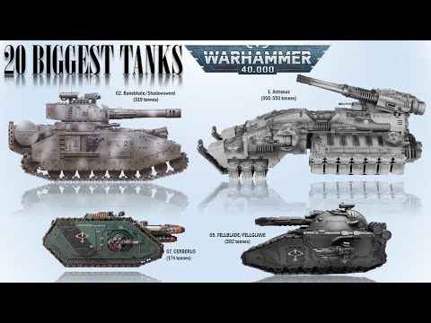 Top 20 Biggest & Heaviest Tanks of the Imperium (Warhammer 40k Universe)
