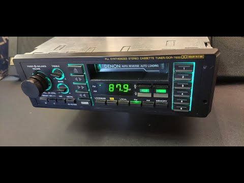 DENON DCR 7600  High end 1980's Car audio, AR powered spkrs