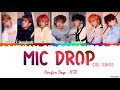 BTS Mic Drop Lyrics