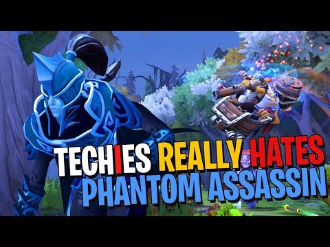 Techies REALLY Hates Phantom Assassin - DotA 2 Patch 7.25
