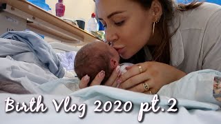 BIRTH VLOG PT.2 (POST NATURAL BIRTH) AND BRINGING OUR BABY HOME TO MEET MY MUM! *EMOTIONAL*