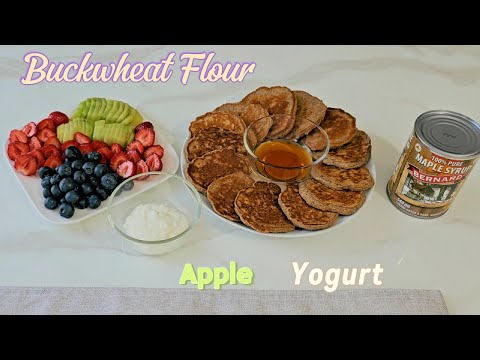 [010] Healthy Buckwheat Apple Yogurt Pancake Recipe | Lower Cholesterol & Blood Pressure