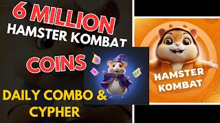 20th June 6 Million Hamster Kombat Coins with Daily Combo & Cypher | Crypto Update
