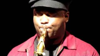 James Carter Organ Trio, Nuages, Madison Square Park, NYC 8-4-10