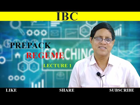 PREPACK INSOLVENCY REGEME | LECTURE 1