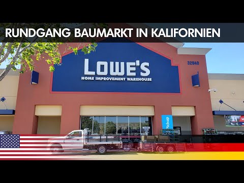 Rundgang durch einen Heimwerker-Baumarkt in Kalifornien, USA