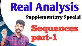 Real Analysis || Sequences part-1 || Degree Mathematics