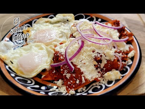🔴 Chilaquiles Rojos Rancheros | Receta Fácil y Bien Ricos🌶