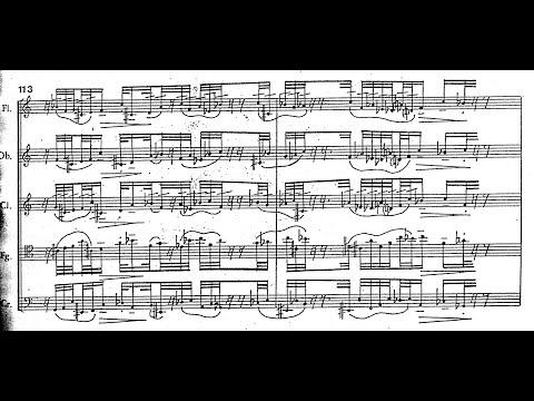Franco Donatoni - Blow for Wind Quintet (1989) [Score-Video]