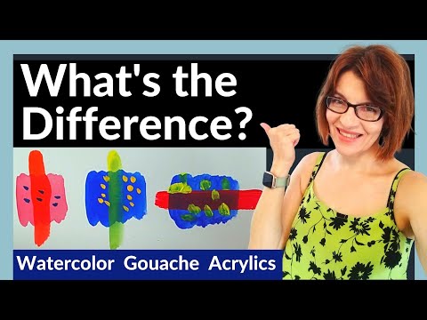 Watercolor Vs Gouache Vs Acrylic  (10  KEY Differences!)