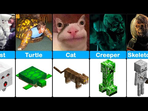 Minecraft Characters as Cursed and Scary Images – 2022 Comparison