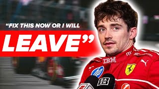 Charles Leclerc SHOCKING STATEMENT puts Ferrari in PANIC MODE