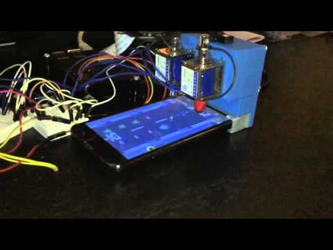 Raspberry Pi playing ZomBuster (slow motion)