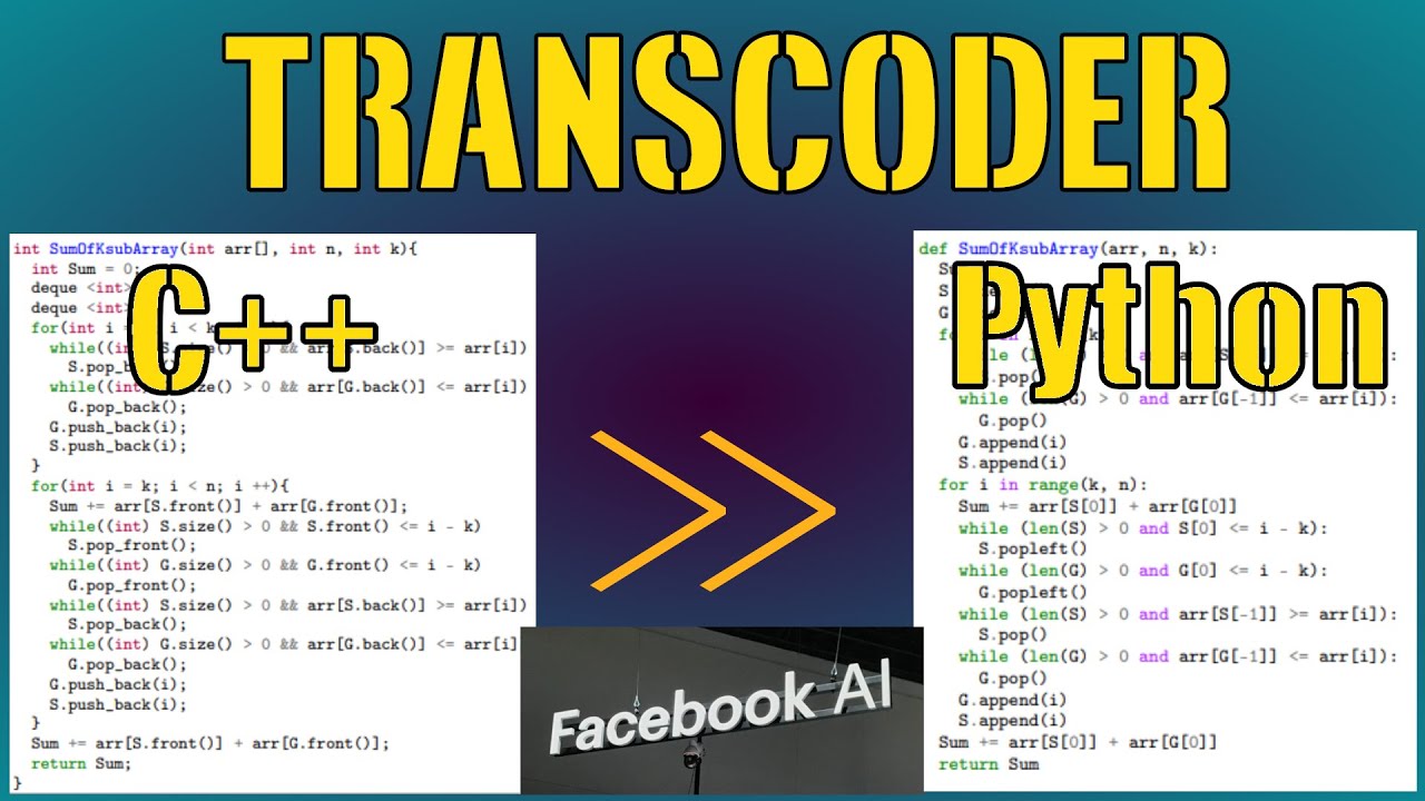 Facebook's TransCoder: Converting Programming Languages with AI