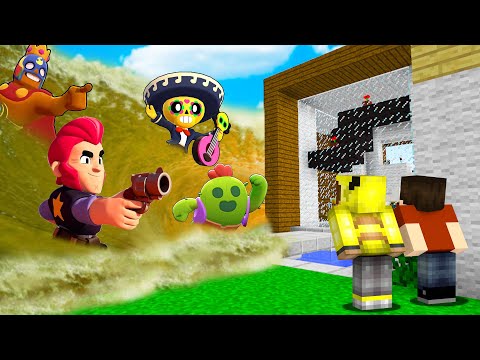 BRAWL STARS TSUNAMİ VS EV! 😱 - Minecraft