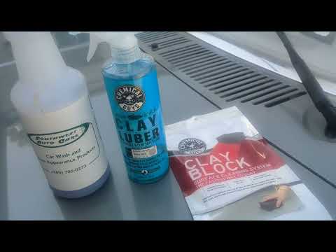 Chemical Guys clay block review with Southwest Auto Care detail/lubricant clay spray