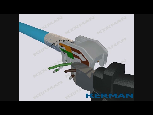 kerman Liitin-cat6a 6a stp 24p työkaluton keyst.