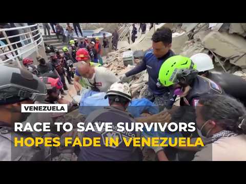Rescuers race to find survivors after Venezuela earthquake as hopes fade