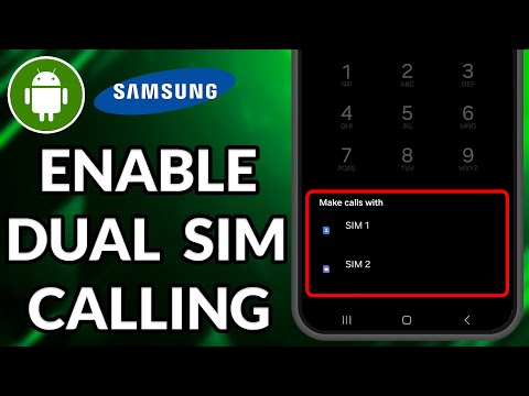 How To Enable Dual SIM Calling Ask For SIM 1 SIM 2 Samsung